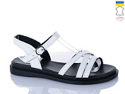 Босоножки Sali 1101-1 білий чор-п. от магазина Frison