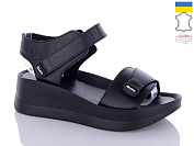 Босоножки Garti 0196 чорний шкіра-old-1 от магазина Frison