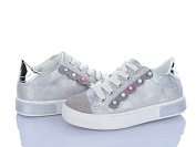 Кеды Леопард A21 silver от магазина Frison