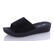 Шлепанцы Sali One 455-049 чорний батал от магазина Frison