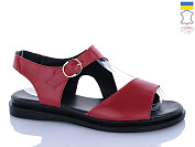 Босоножки Sali 60 червоний чор-п. от магазина Frison