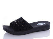 Шлепанцы Sali One 453-067 чор-золотий от магазина Frison