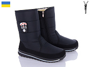 Дутики Lvovbaza Progress 3117 чорний от магазина Frison