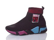 Кроссовки Башили S02 black-red от магазина Frison