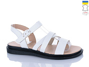 Босоножки Sali 2602 білий чор-п. от магазина Frison