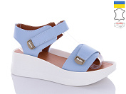 Босоножки Garti 0196 блакитний шкіра от магазина Frison