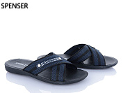 Шлепанцы Spencer 0301 чорний-синій от магазина Frison