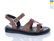 Босоножки Sali 2601 коричневий чор-п. от магазина Frison