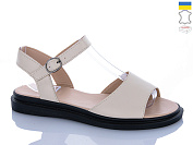 Босоножки Sali 508 бежевий к чор-п. от магазина Frison