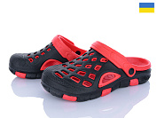 Кроксы Vladimir Cross M308 чорний-червоний от магазина Frison
