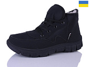 Ботинки Demur 1112 чорний чорна підошва от магазина Frison